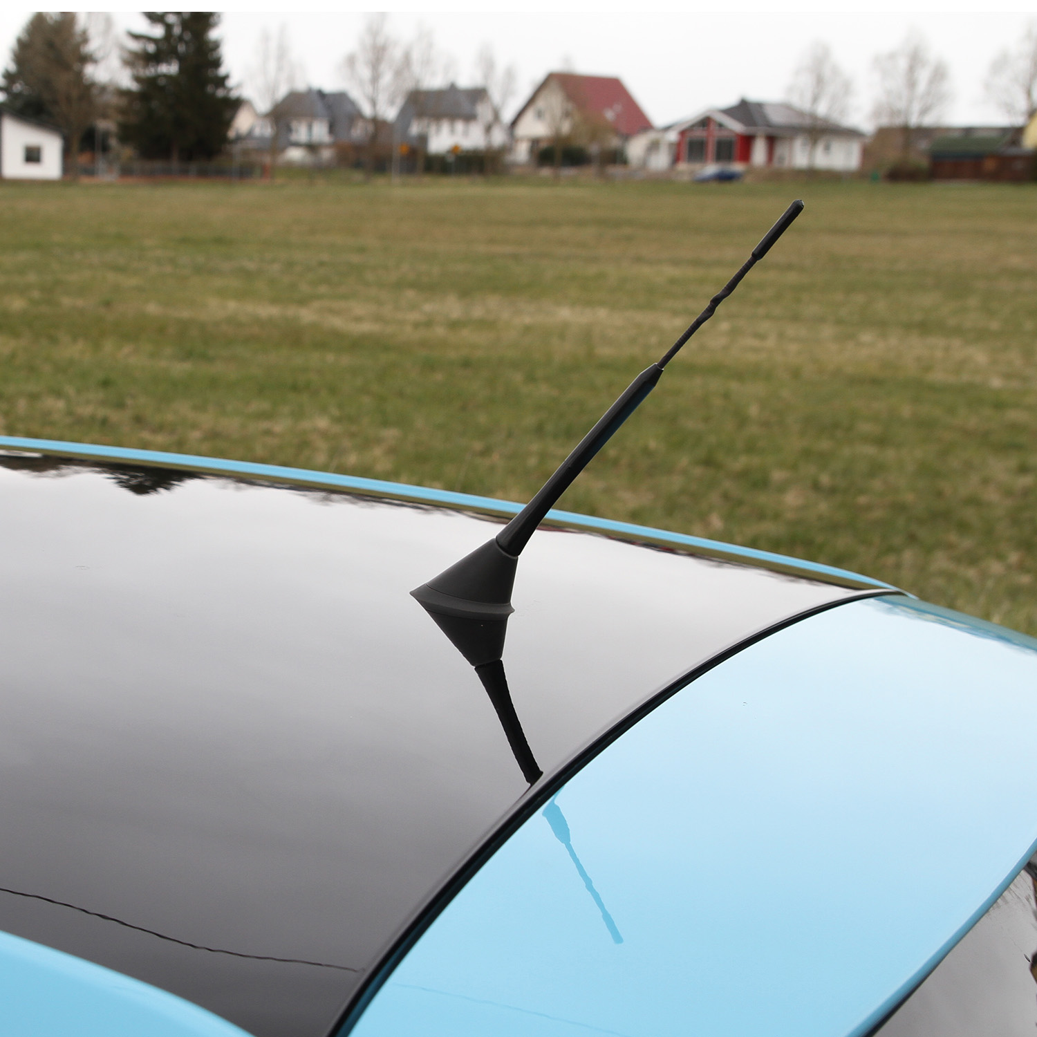 Antena auto exterior neagra 23cm cu 2 adaptoare (5-6mm) - imagine 7
