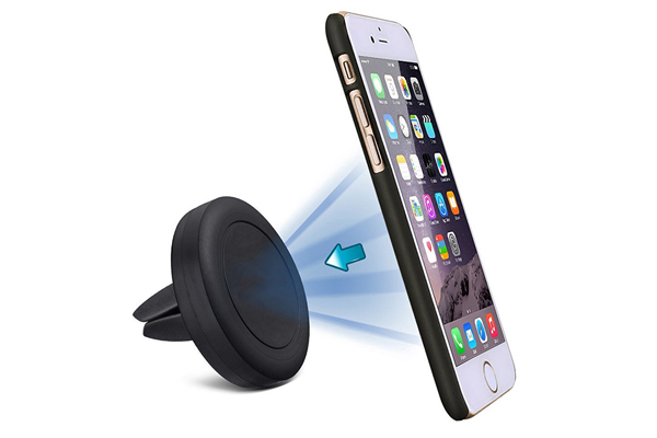 Suport telefon magnetic auto cu fixare in grila de ventilatie - imagine 3