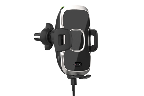 Suport telefon auto smart cu incarcare wireless fast charge si fixare in grila de ventilatie - imagine 7