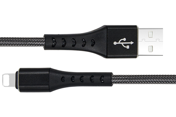 Cablu date incarcare FISH LIGHTNING(APPLE) 1M 2.4A NEGRU - imagine 4