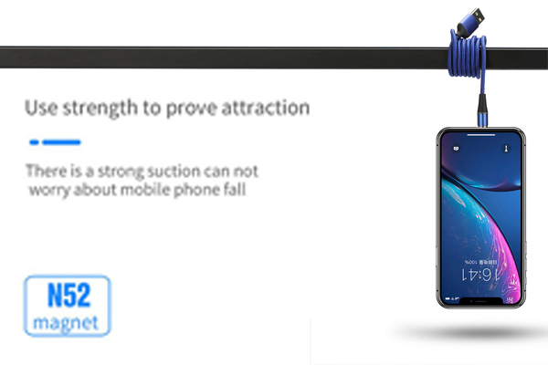 Cablu date incarcare 3IN1 FAST CHARGE 3.0 USB LA MICRO USB/TYPE-C/LIGHTNING 1.5M 3A NEGRU - imagine 5