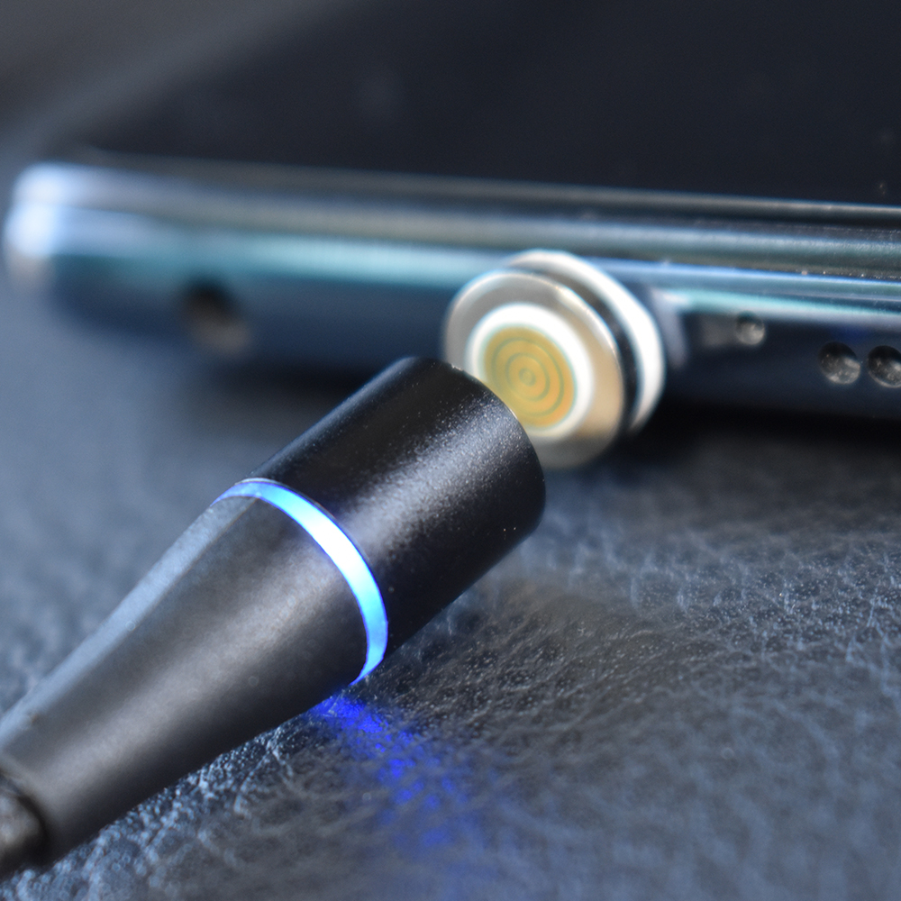 Cablu date incarcare 3IN1 FAST CHARGE 3.0 USB LA MICRO USB/TYPE-C/LIGHTNING 1.5M 3A NEGRU - imagine 2