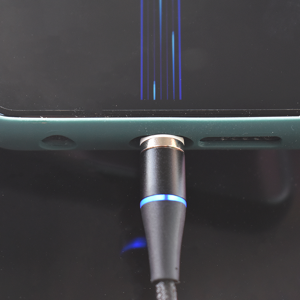 Cablu date incarcare 3IN1 FAST CHARGE 3.0 USB LA MICRO USB/TYPE-C/LIGHTNING 1.5M 3A NEGRU