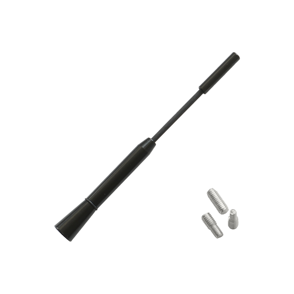Antena auto exterior neagra 15.8 cm cu 3 adaptoare (4-5-6mm) - imagine 2