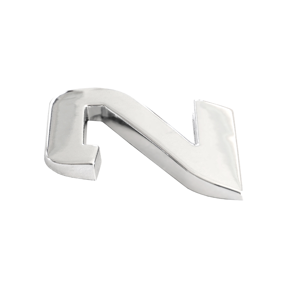 Ornament auto 3D. CIFRA 2 CROMAT 26 MM - imagine 3