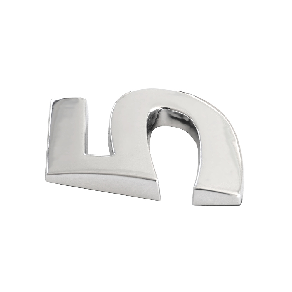 Ornament auto 3D. CIFRA 5 CROMAT 26 MM - imagine 2