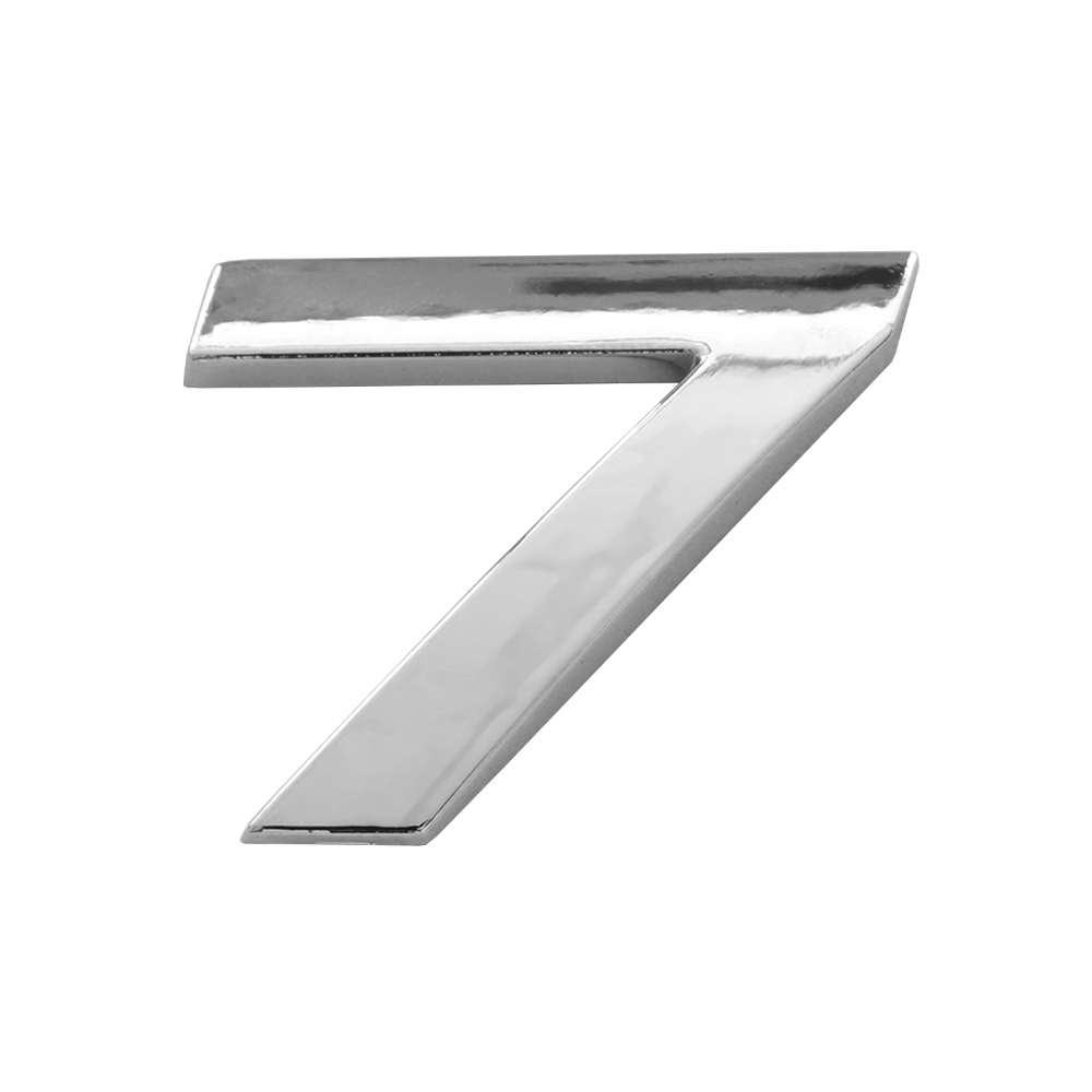 Ornament auto 3D. CIFRA 7 CROMAT 26 MM - imagine 2