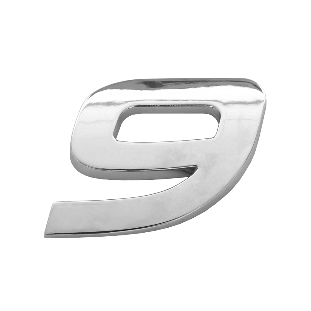 Ornament auto 3D. CIFRA 9 CROMAT 26 MM - imagine 2