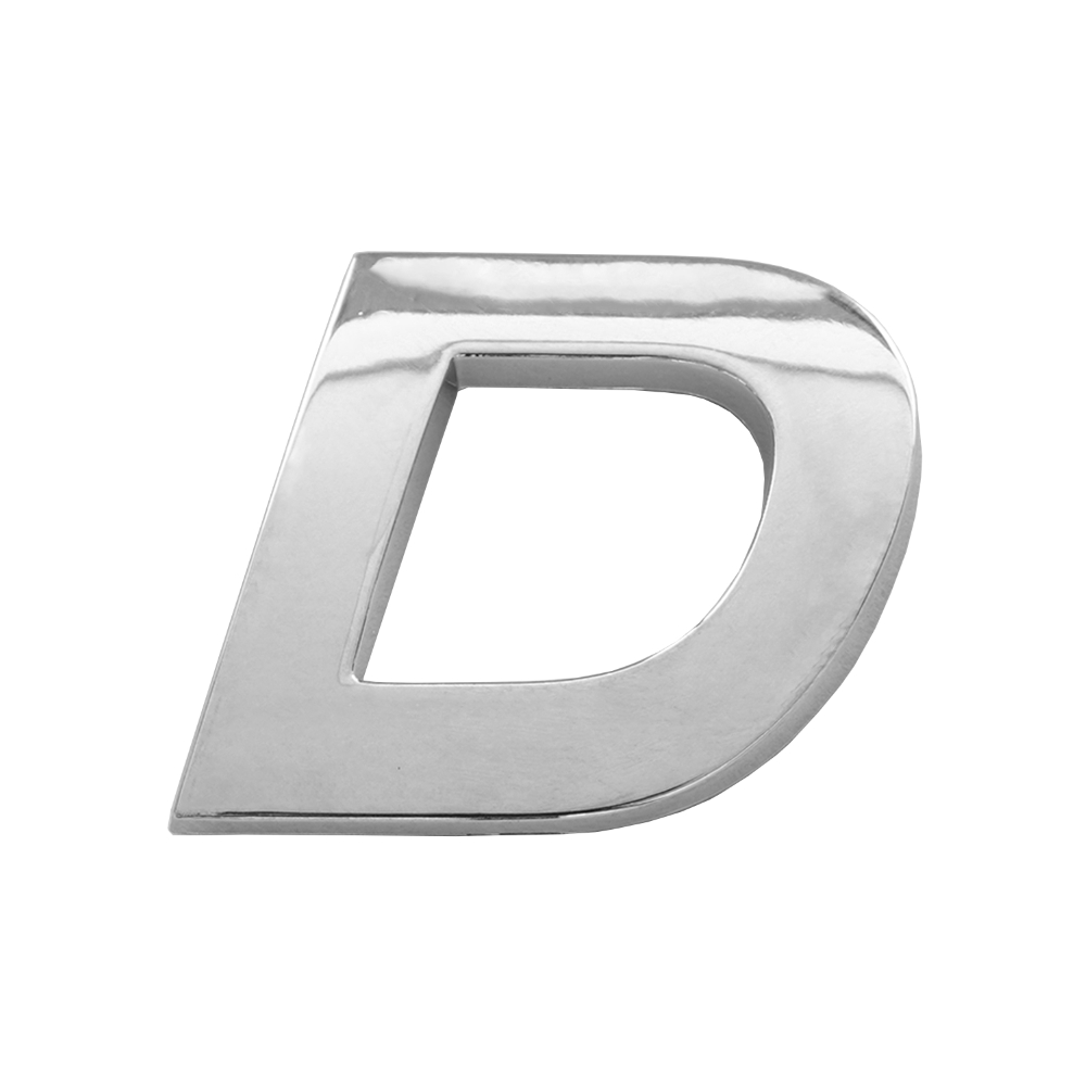 Ornament auto 3D. LITERA D CROMAT 26 MM - imagine 2