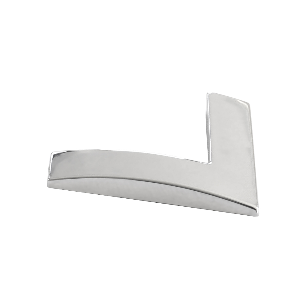 Ornament auto 3D. LITERA L CROMAT 26 MM - imagine 3