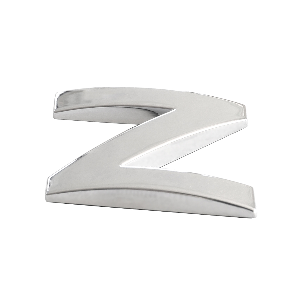 Ornament auto 3D. LITERA N CROMAT 26 MM - imagine 2