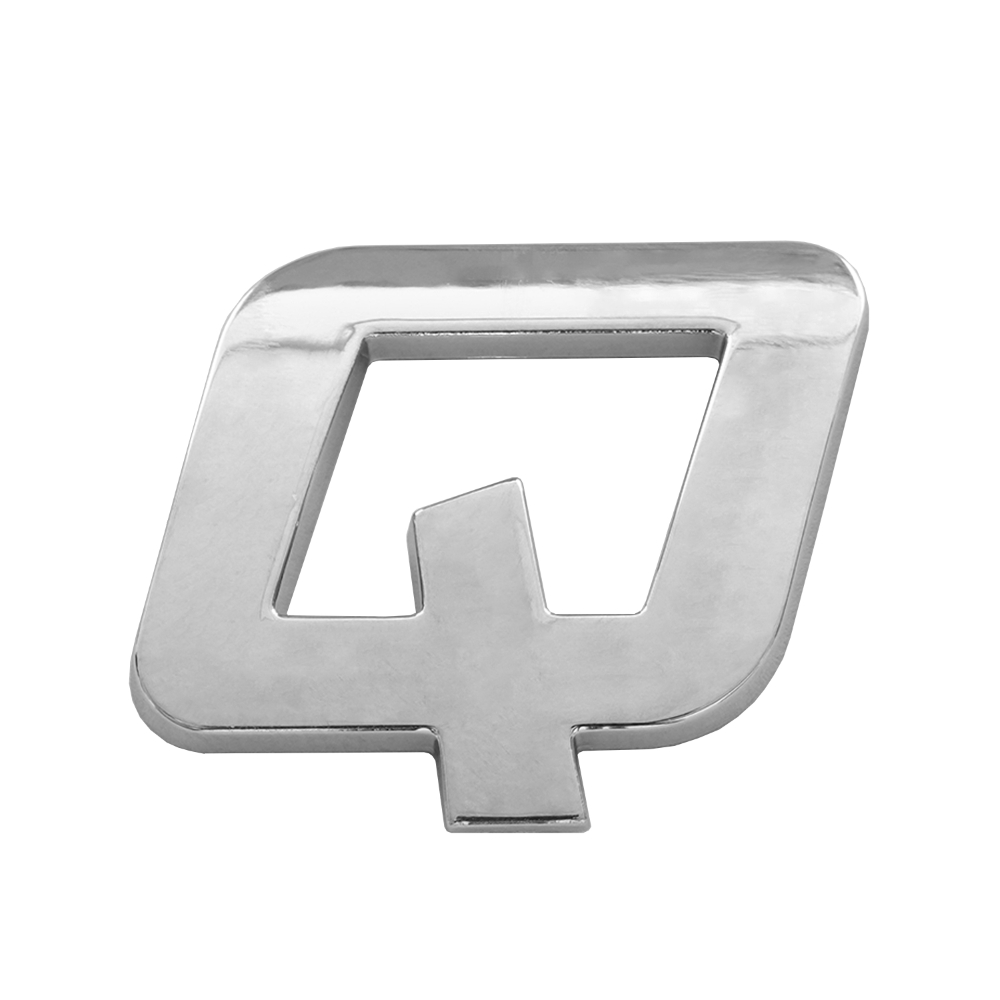 Ornament auto 3D. LITERA Q CROMAT 26 MM