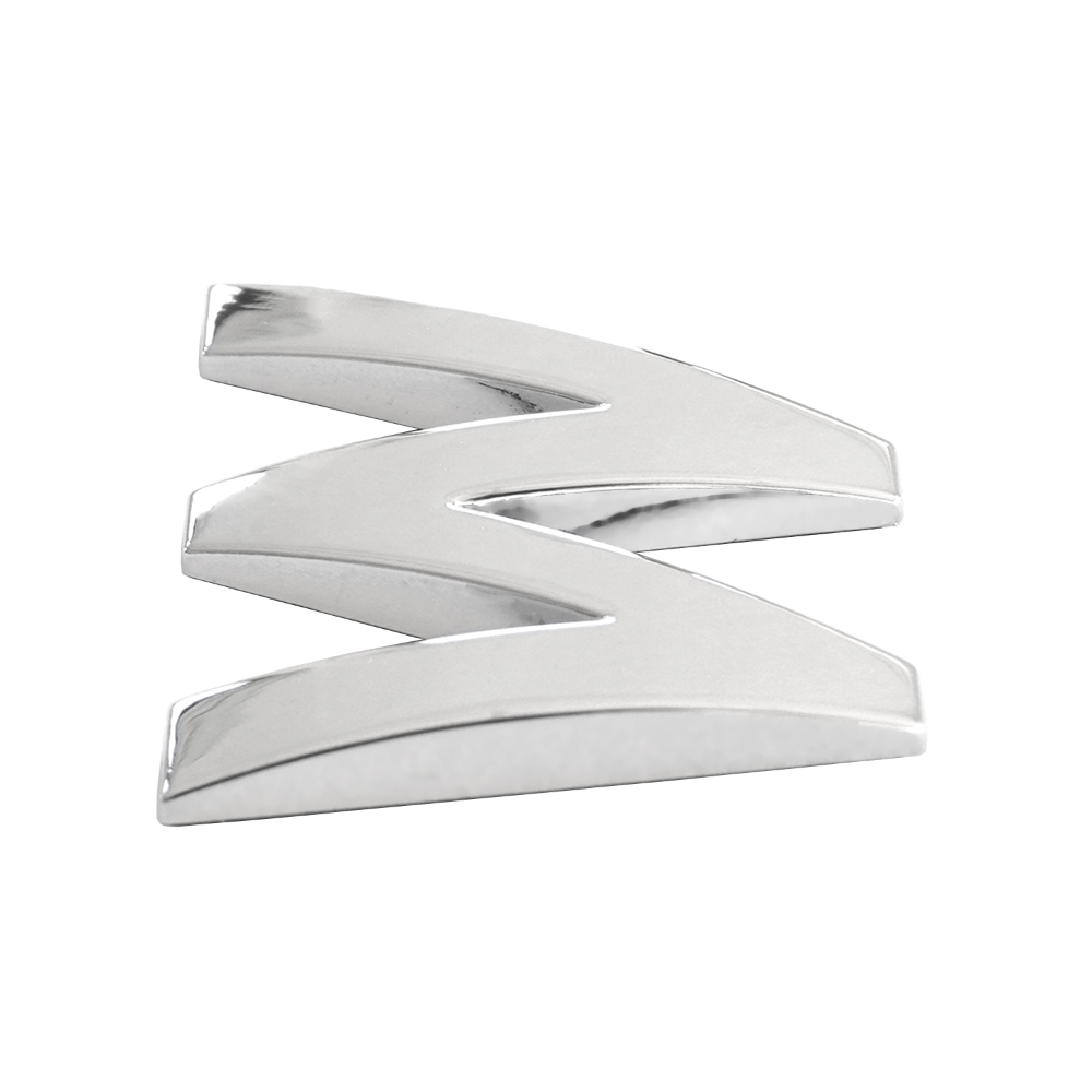 Ornament auto 3D. LITERA W CROMAT 26 MM - imagine 3