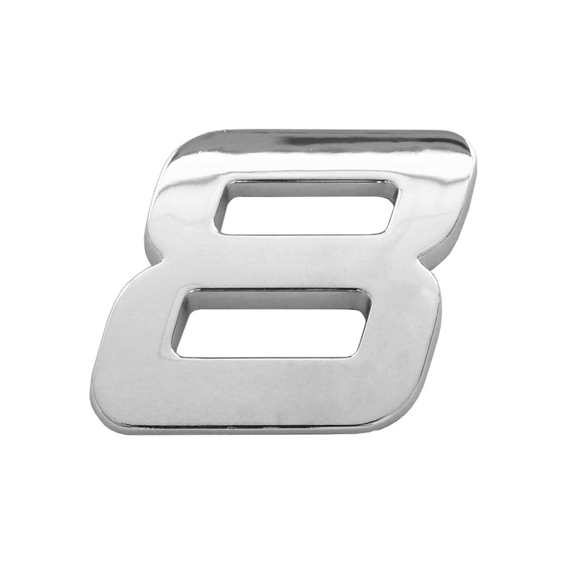 Ornament auto 3D. CIFRA 8 CROMAT 26 MM - imagine 2
