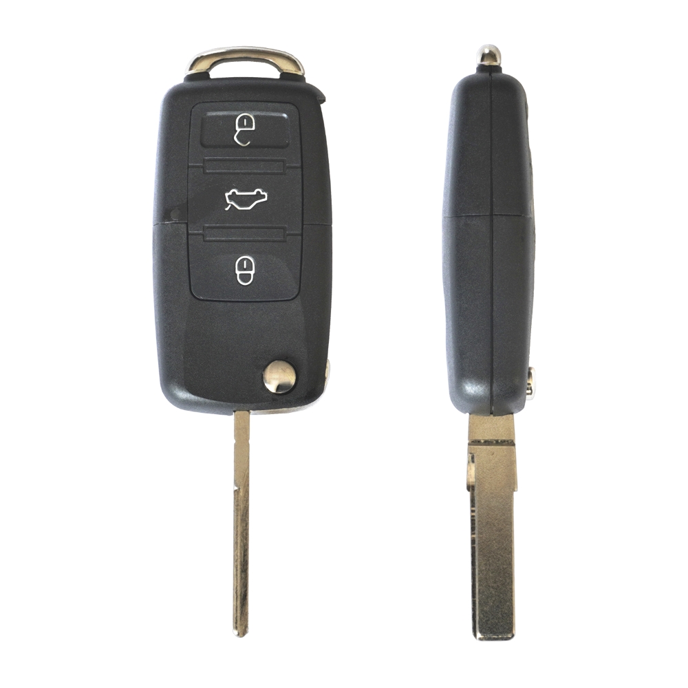 Carcasa cheie contact pentru VOLKSWAGEN JETTA , PASSAT (B5-B6-B7) , POLO , SCIROCCO , TIGUAN, 3 BUTOANE