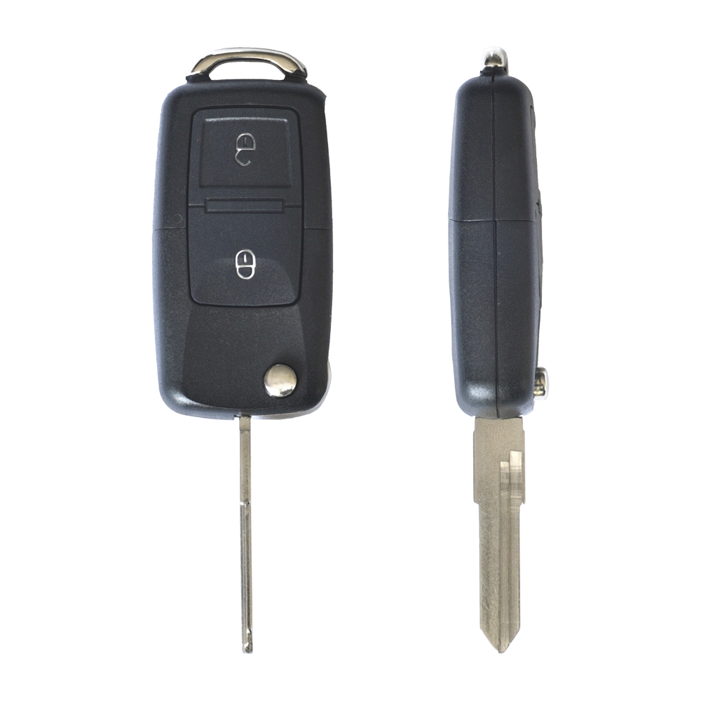 Carcasa cheie contact pentru VOLKSWAGEN JETTA , PASSAT (B5-B6-B7) , POLO , SCIROCCO , TIGUAN, 2 BUTOANE - imagine 3