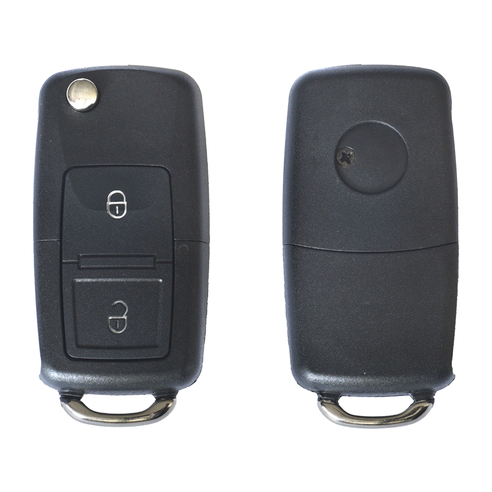 Carcasa cheie contact pentru VOLKSWAGEN JETTA , PASSAT (B5-B6-B7) , POLO , SCIROCCO , TIGUAN, 2 BUTOANE - imagine 2