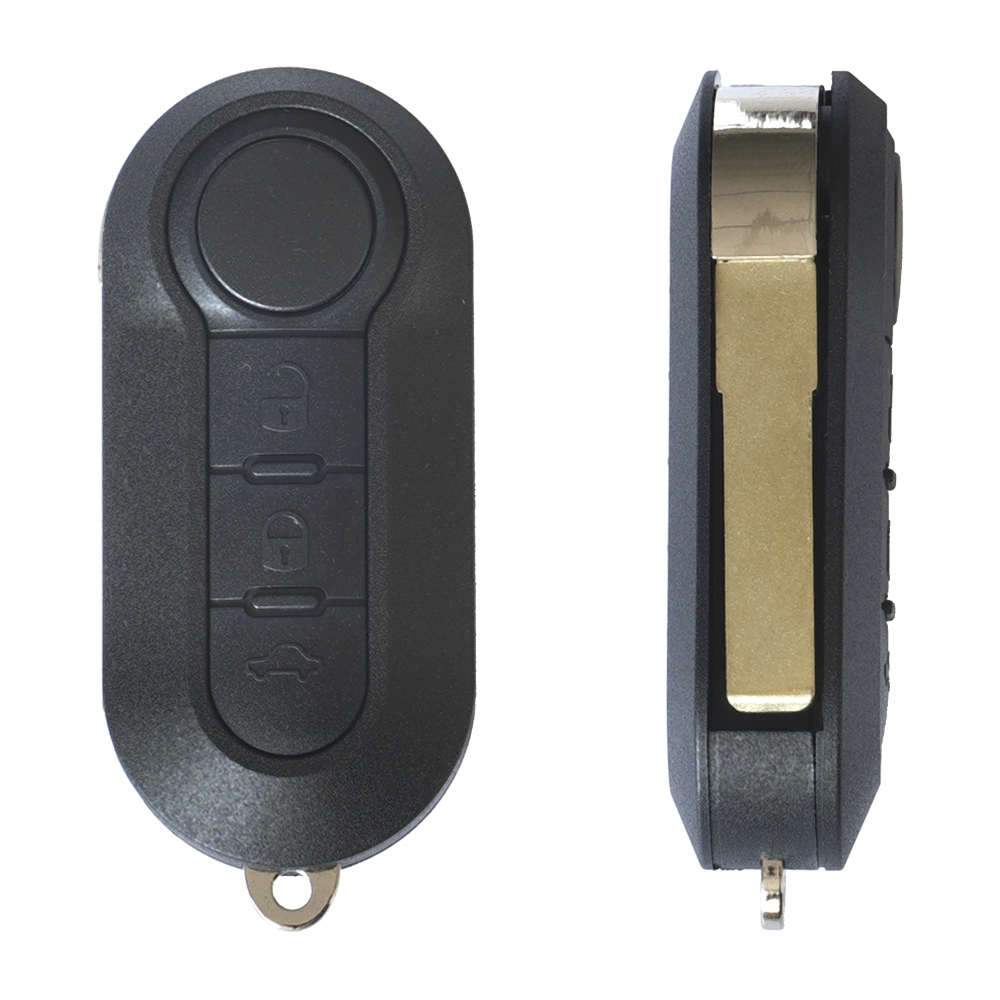 Carcasa cheie contact pentru FIAT 500 (2007-) , BRAVO , GRANDE PUNTO 3 BUTOANE - imagine 2