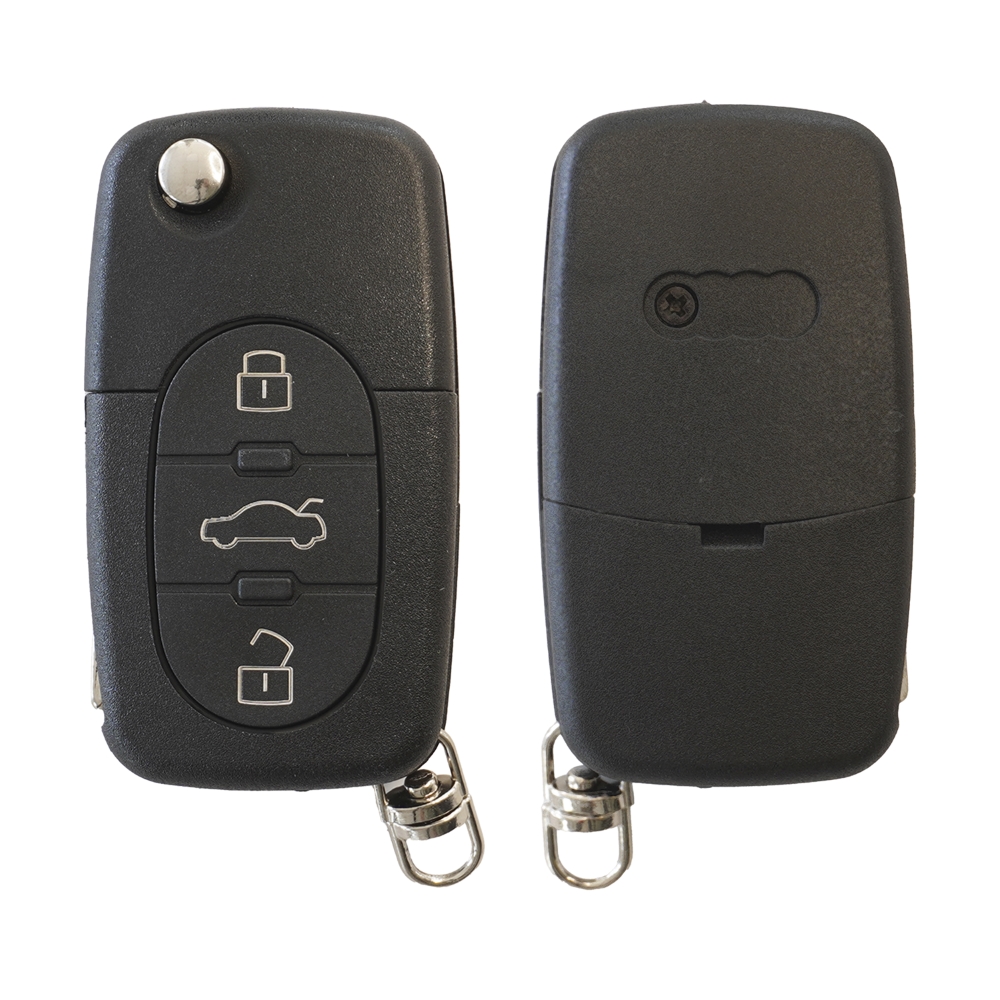Carcasa cheie contact pentru AUDI A3 , A6 , A8, 3 BUTOANE - imagine 2