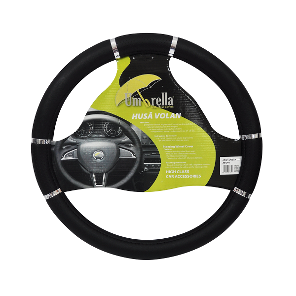 Husa volan LUX NEGRU37-39 CM - imagine 5