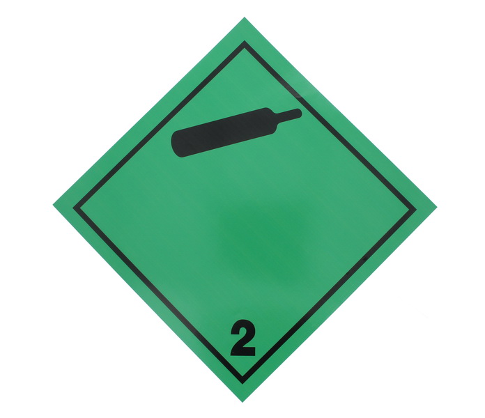 Autocolant de avertizare ADR 2,2