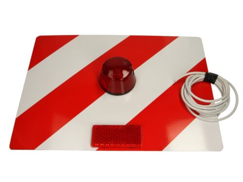 Semn de avertizare stanga, camion 30cmx40cm