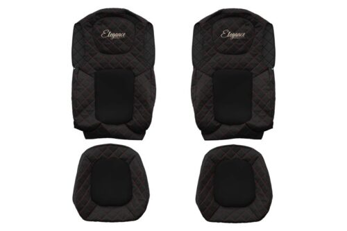 Huse scaune camion Ford F-Max FX24 Negru/Rosu