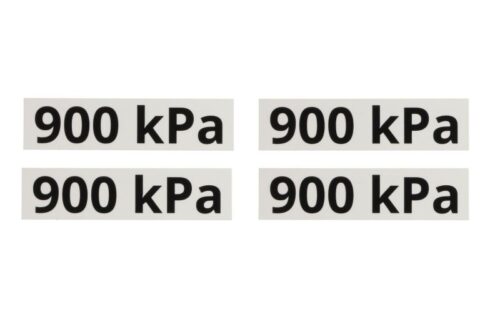 Autocolant de avertizare 900 kPA, 13,3cm x 3,3cm