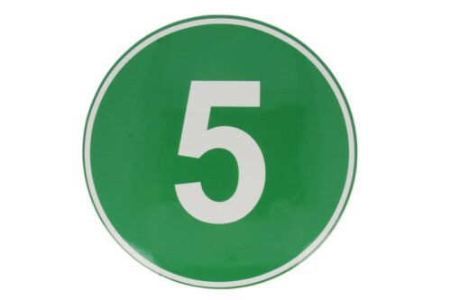 Autocolant de avertizare 5, diametru 22 cm