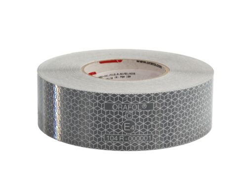 Banda reflectorizanta pentru marcarea suprafeţe dure 55mmx50m, alb