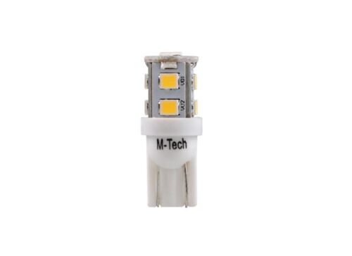 Set 2 bucati bec W5W, 12V, tip mufa W2,1X9,5D, alb