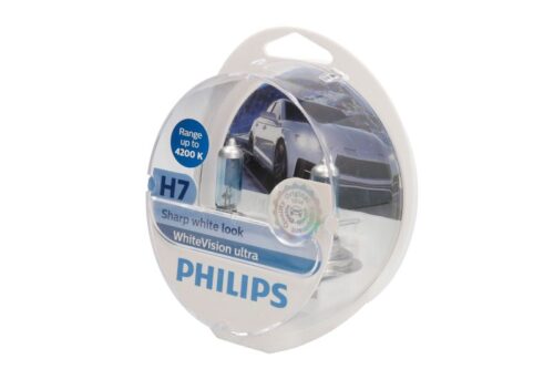 Set 2 bucati bec H7 12V 55W, PX26D WhiteVision Ultra, alb 4200K
