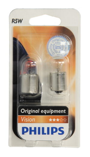 Set 2 bucati bec R5W 12V 5W, BA15S