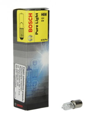 Set 10 bucati bec H6W 12V 6W, BAX9S