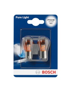 Set 2 bucati bec PY21W 12V 21W, BAU15S
