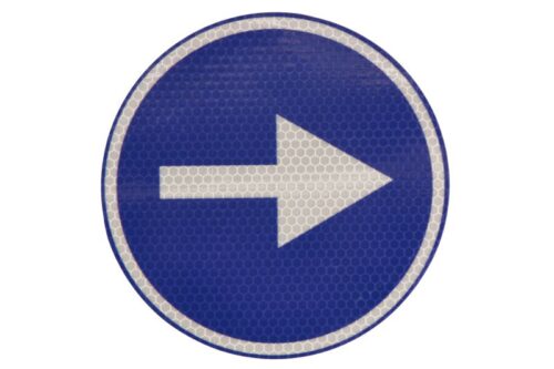 Autocolant de avertizare diametru 20 cm