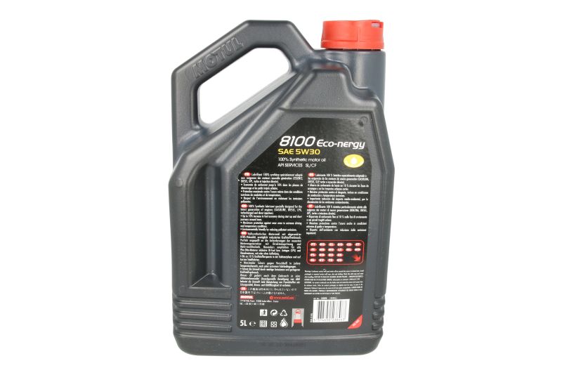 Ulei de motor Motul 8100 ECO-nergy 5W30 ACEA A5,B5 5L - imagine 2