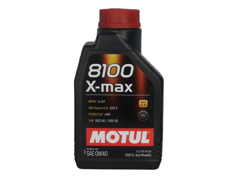 Ulei de motor Motul 8100 X-max 0W40 ACEA A3,B4 1L