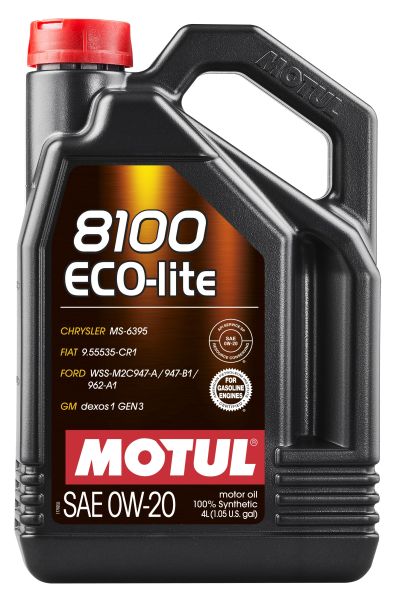 Ulei de motor Motul 8100 ECO-lite 0W20 4L API RC, SP 4L