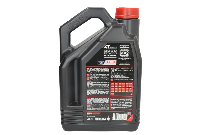 Ulei de motor Motul 4T 3000 20W50 API SJ 4L - imagine 2