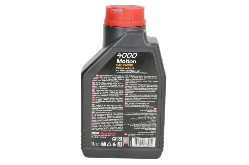 Ulei de motor Motul 4000 Motion 10W30 ACEA A1, B1 1L - imagine 2