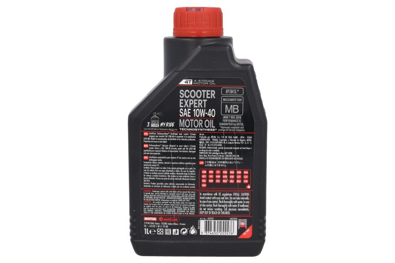 Ulei de motor Motul Scooter Expert 4T 10W40 API SM 1L - imagine 2