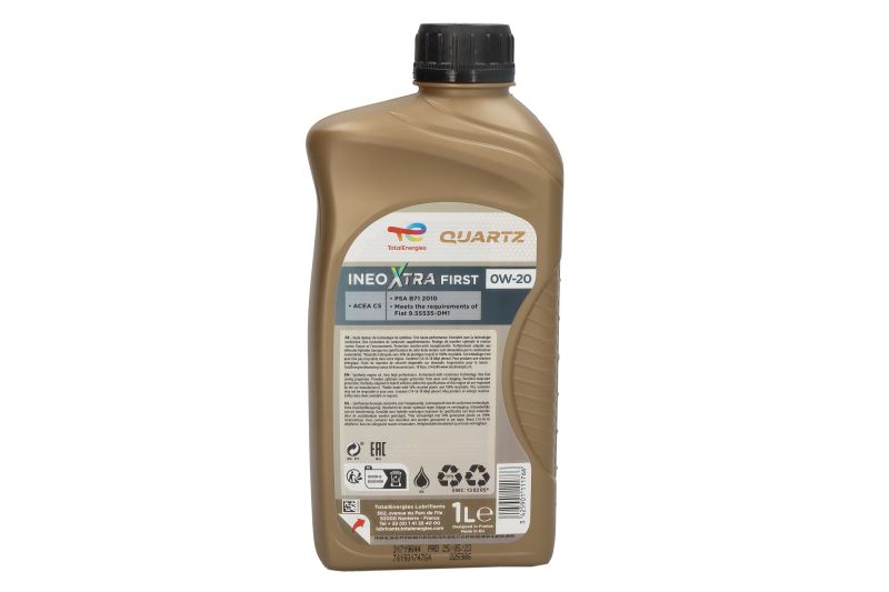 Ulei de motor Total Energies Quartz Ineo Xtra First 0W20 C5 1L - imagine 2