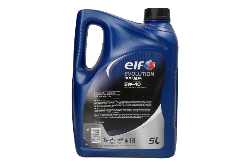 Ulei de motor ELF Evolution 900 NF 5W40 ACEA A3,B4 5L - imagine 2