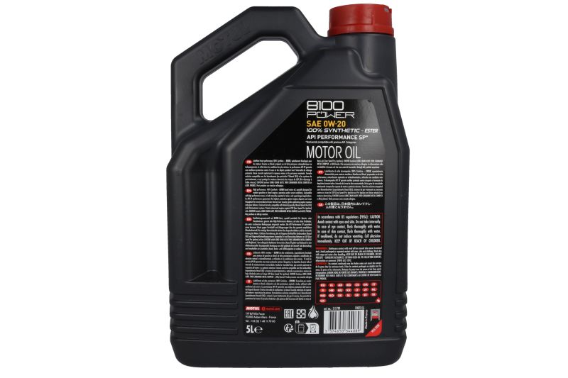 Ulei de motor Motul 8100 Power 0W20 API SP 5L - imagine 3