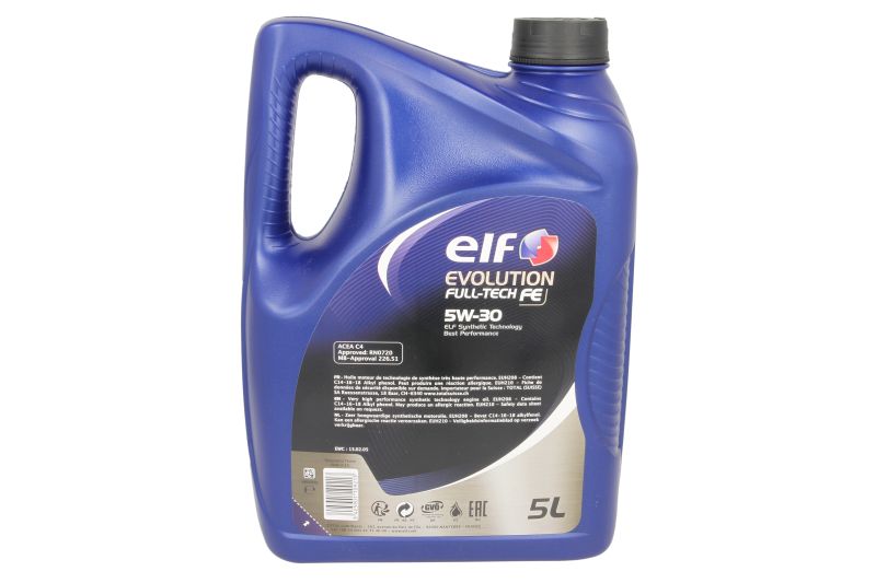 Ulei de motor ELF Evolution FUll-Tech FE 5W30 ACEA C3,C4 5L - imagine 2