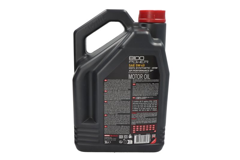 Ulei de motor Motul 8100 Power 5W40 API SP 5L - imagine 3
