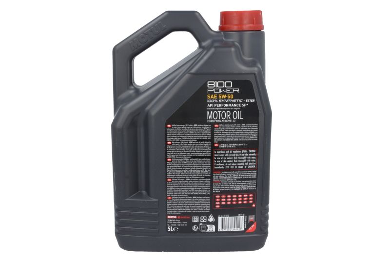 Ulei de motor Motul 8100 Power 5W50 API SP 5L - imagine 3