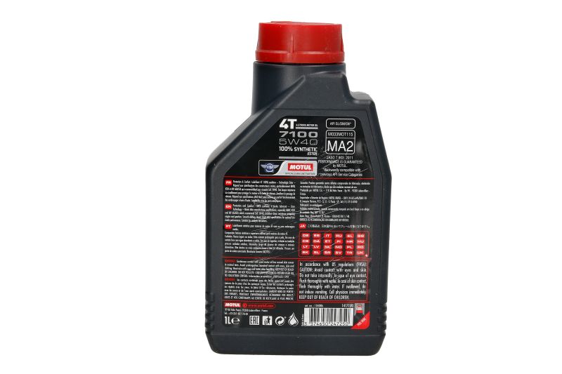 Ulei de motor Motul 7100 4T 5W40 API SN 1L - imagine 2
