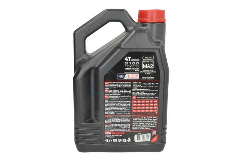 Ulei de motor Motul 5100 4T 15W50 API SM 4L - imagine 2